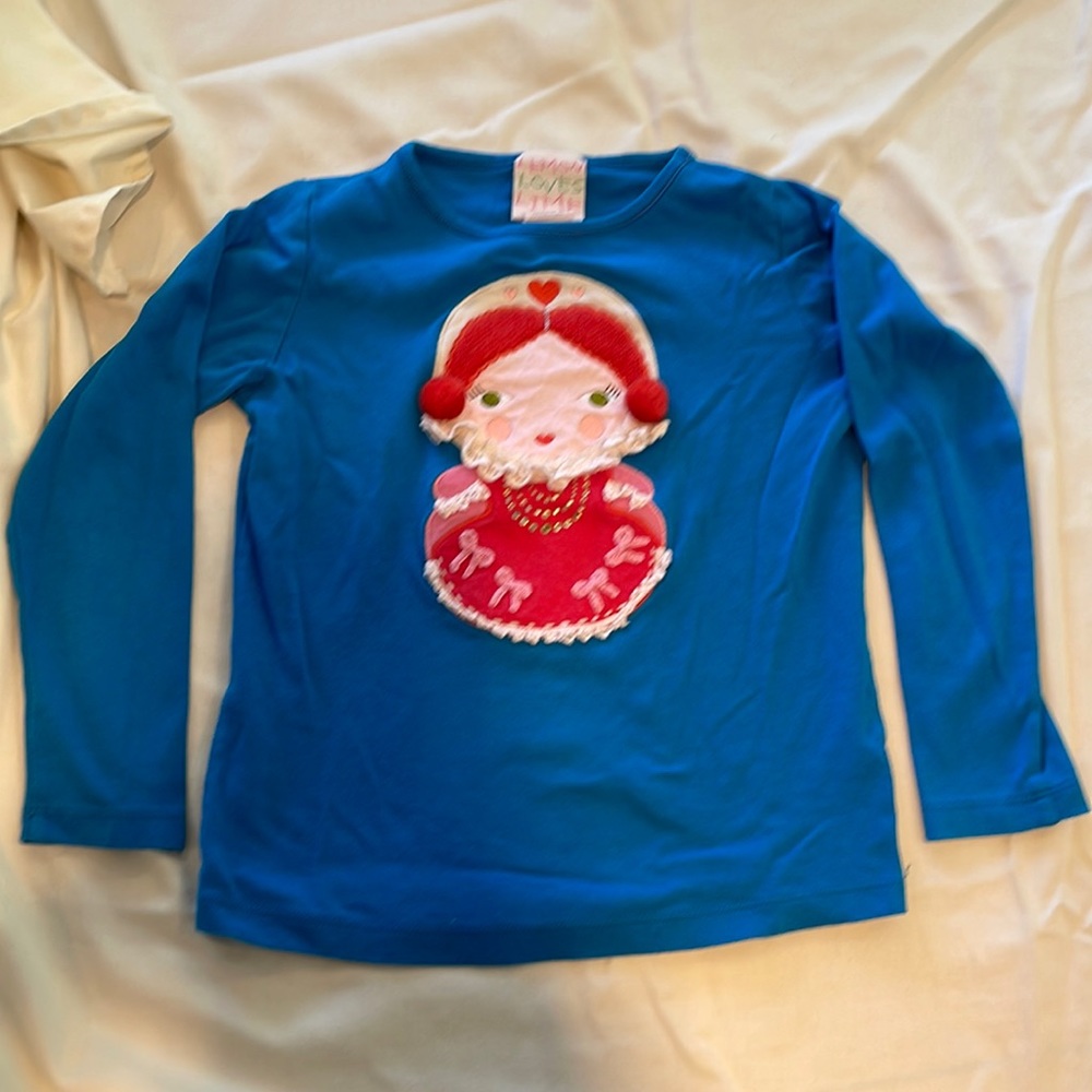 Lemon Loves Lime size 6 girls long sleeve t-shirt